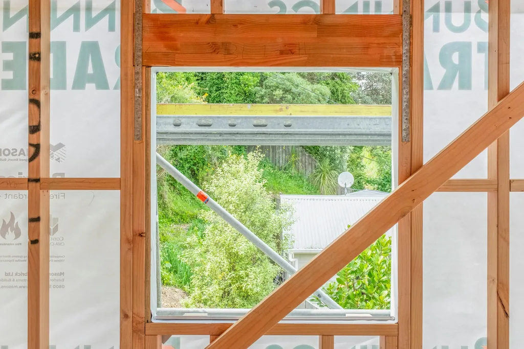 Scaffolding on a residential property for roof and exterior works
