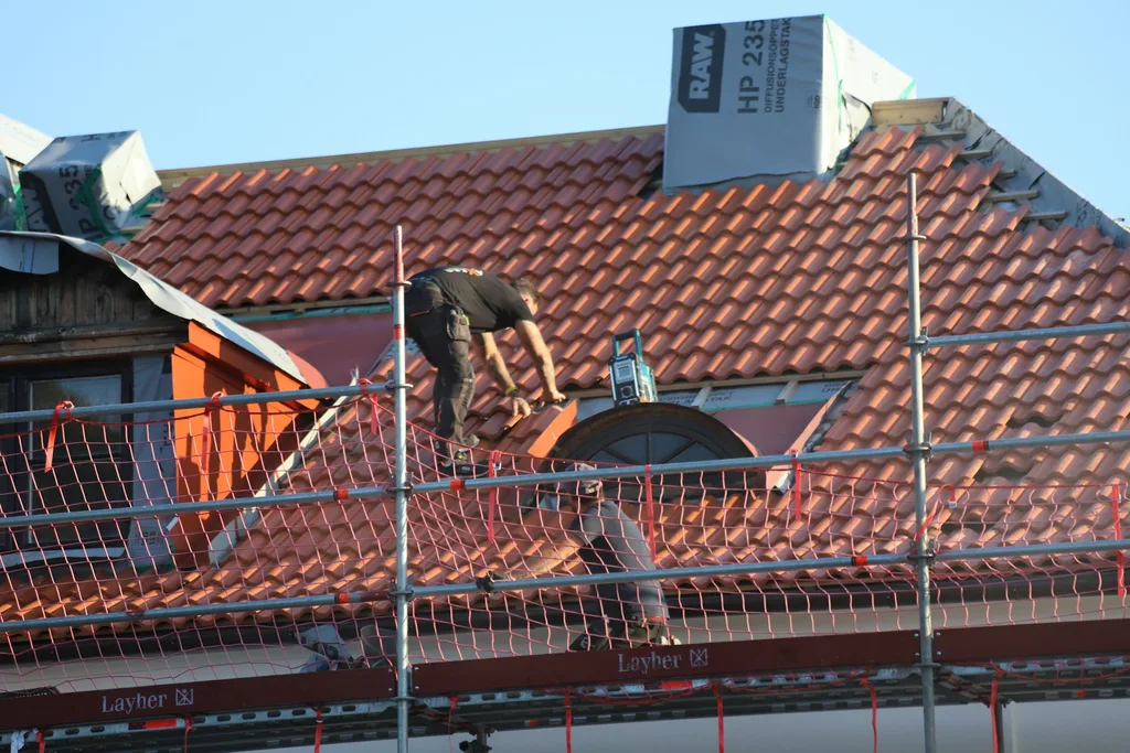 Scaffolding for roof access and roofline works